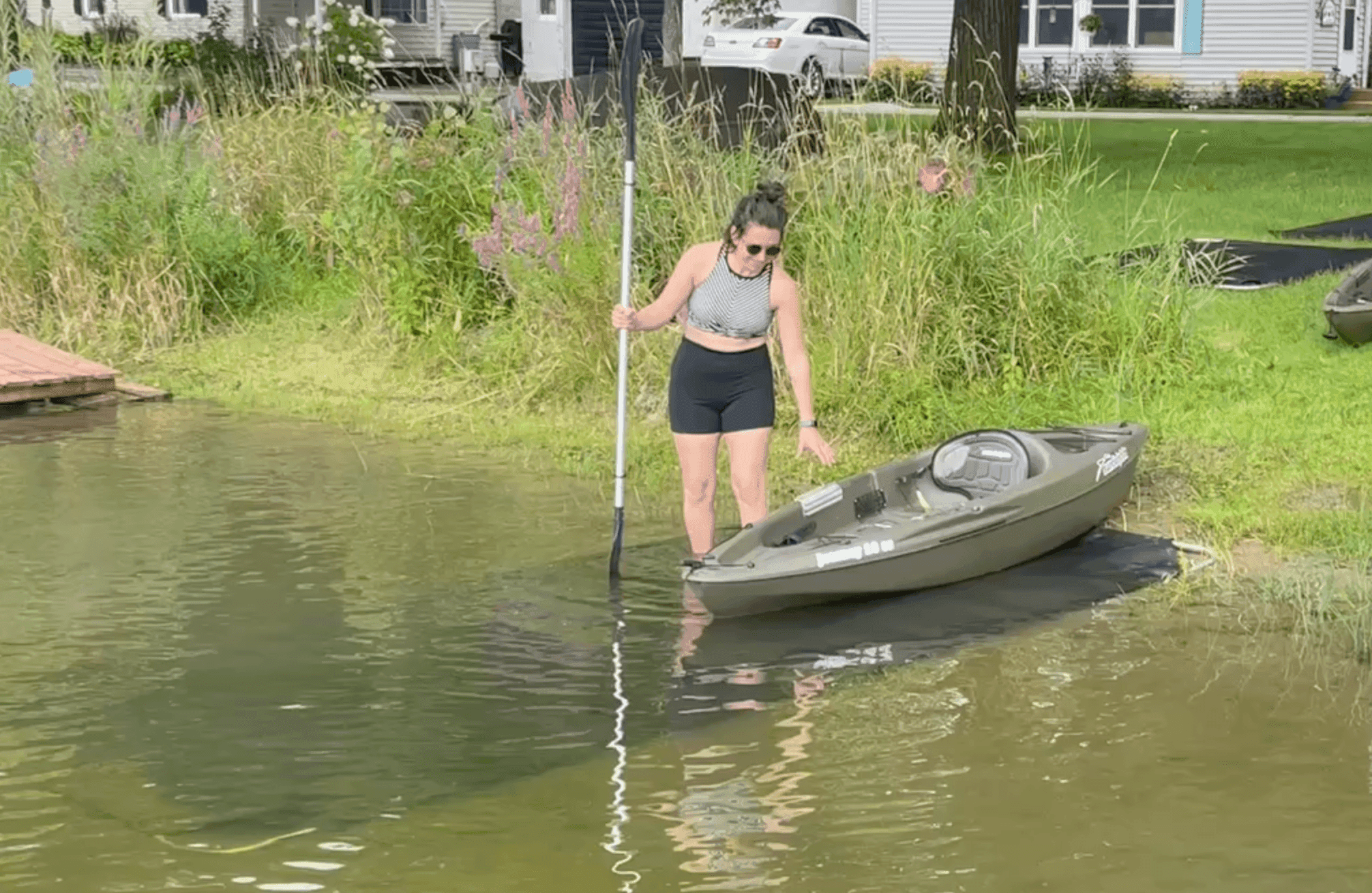 KayakMat easy to use in muck