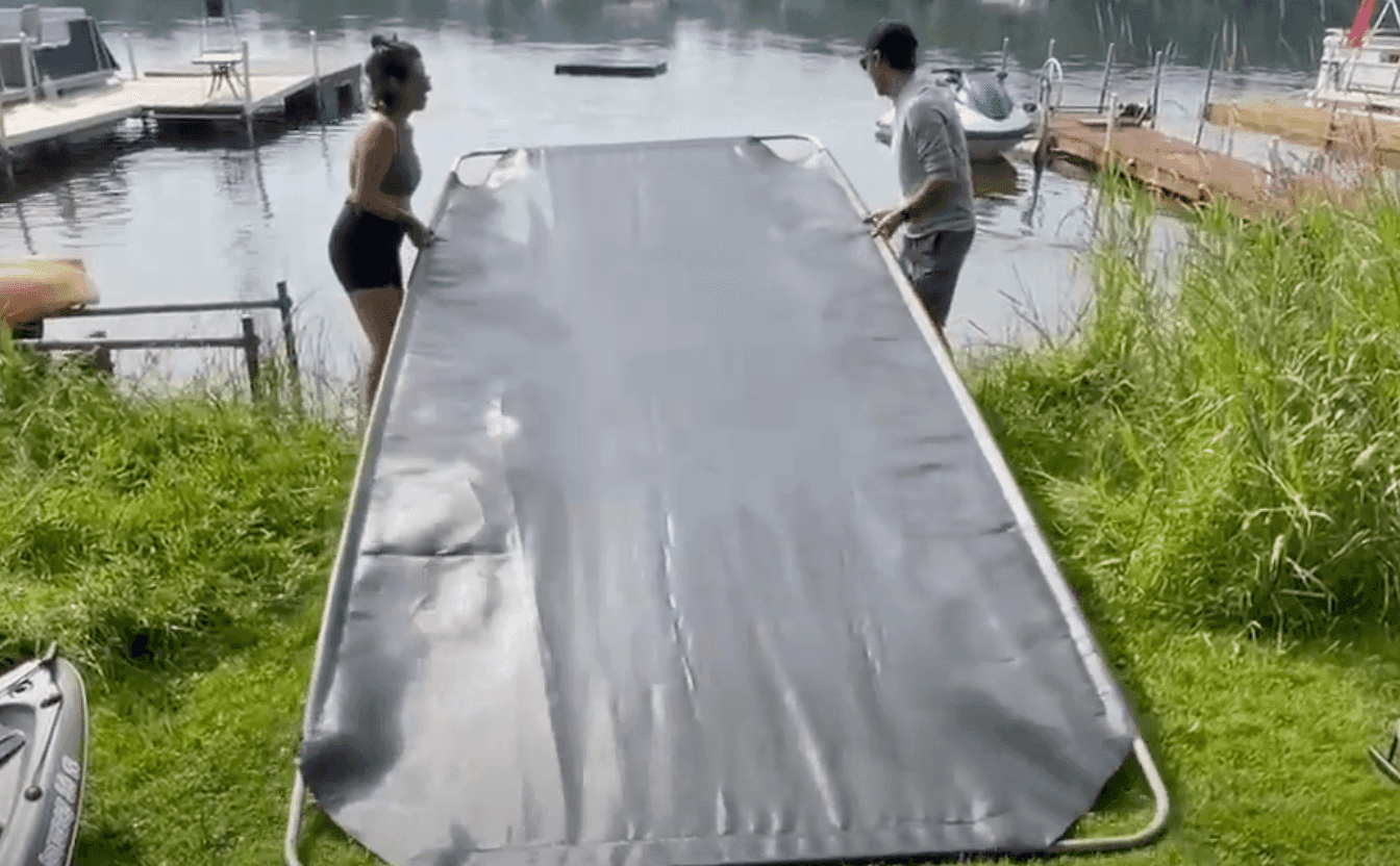 portable solution to launch kayak in muck