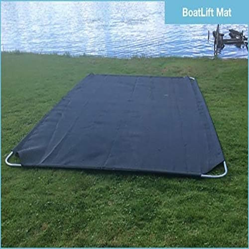 Boatlift Mat on lake front before installing it