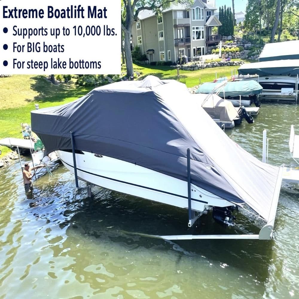 Boatlift Mat hold heavy large boats in muck